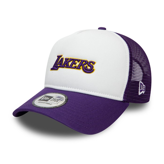 LA Lakers Team Arch A-Frame Trucker Lippis Violetit - New Era Lippikset Verkossa FI-704586